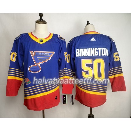 Miesten NHL St. Louis Blues Pelipaita Jordan Binnington 50 Adidas 90s Heritage Authentic